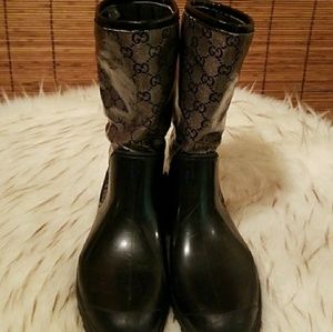 Gucci lined rain boots